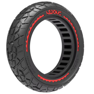 Pneus pleins pour scooter électrique tout-terrain 9,5 pouces (9,5 x 2,50), couleur : rouge SH3702744-20
